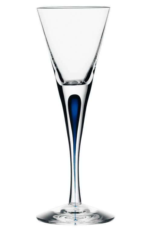 Orrefors 'Intermezzo' Schnapps Glass in Clear/Blue 