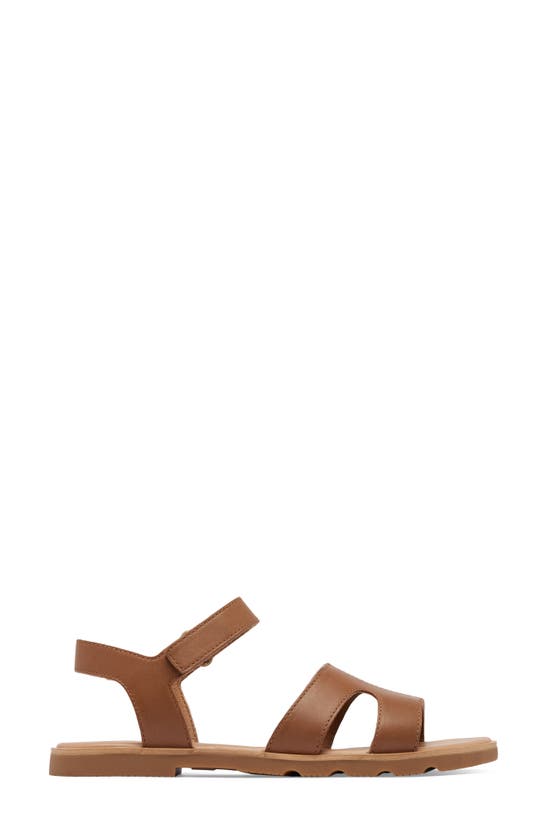 Shop Sorel Ella Iii Ankle Strap Sandal In Velvet Tan/ Gum 2