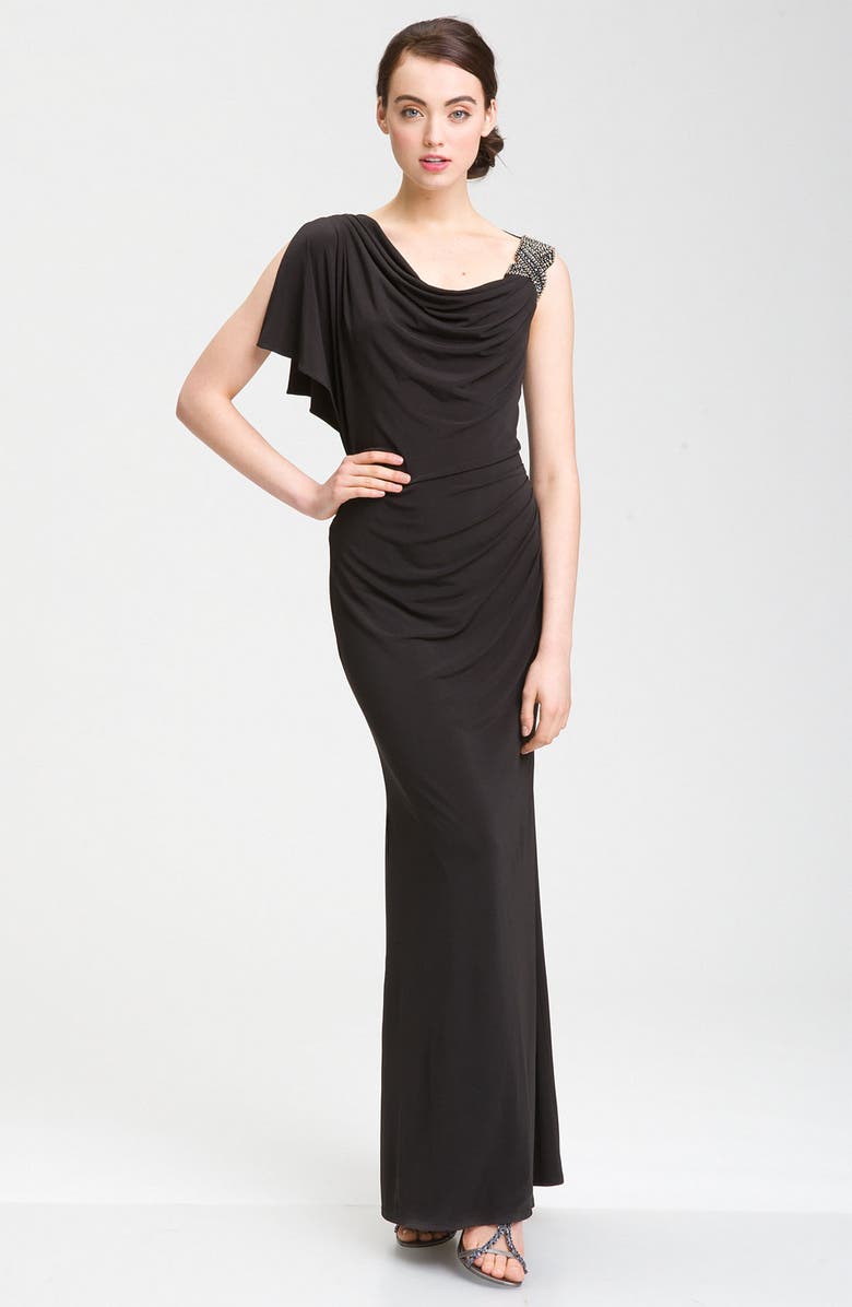 Laundry by Shelli Segal Draped Jersey Gown | Nordstrom