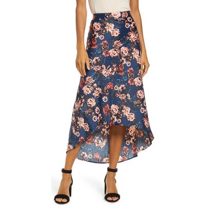 Petite Gibson X Fall Refresh Bias Cut Pull-On Skirt, Pink