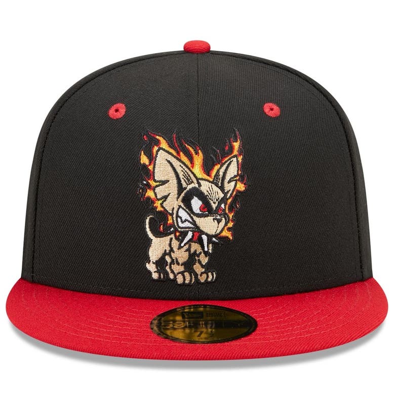 New Era x Marvel 59FIFTY El Paso Chihuahuas Fitted Hat Black Red