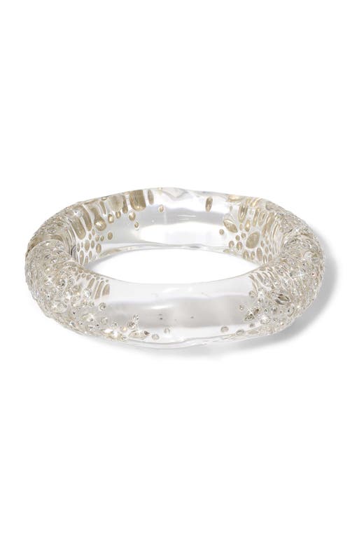 Alexis Bittar Confetti Crystal Bangle in Silver 