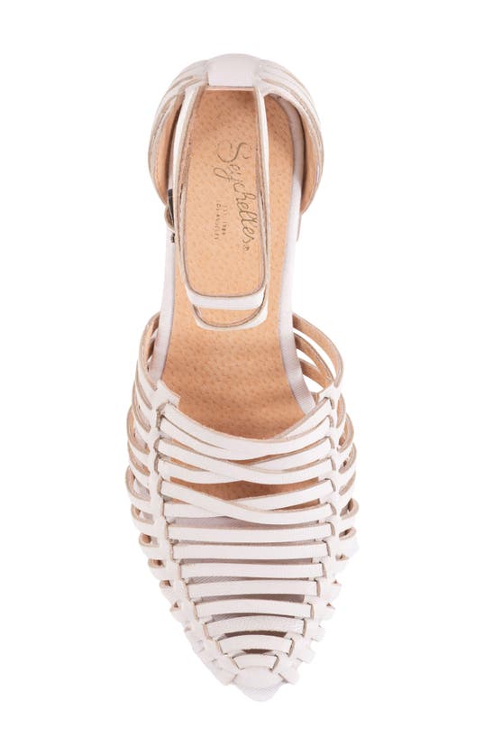 Shop Seychelles Trinket Ankle Strap Flat In Off White