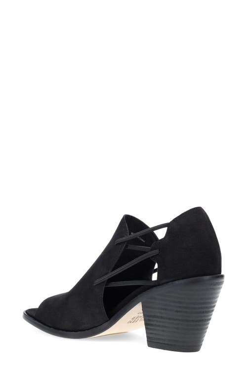 Eileen Fisher Alfie Womens Nubuck Open Toe Block Heels In Black