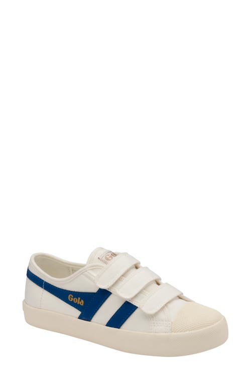 Gola Coaster Low Top Sneaker in Off White/Vintage Blue