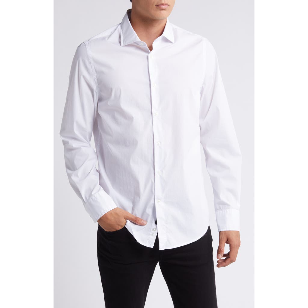 7 FOR ALL MANKIND 7 FOR ALL MANKIND SLIM FIT STRETCH POPLIN BUTTON-UP SHIRT