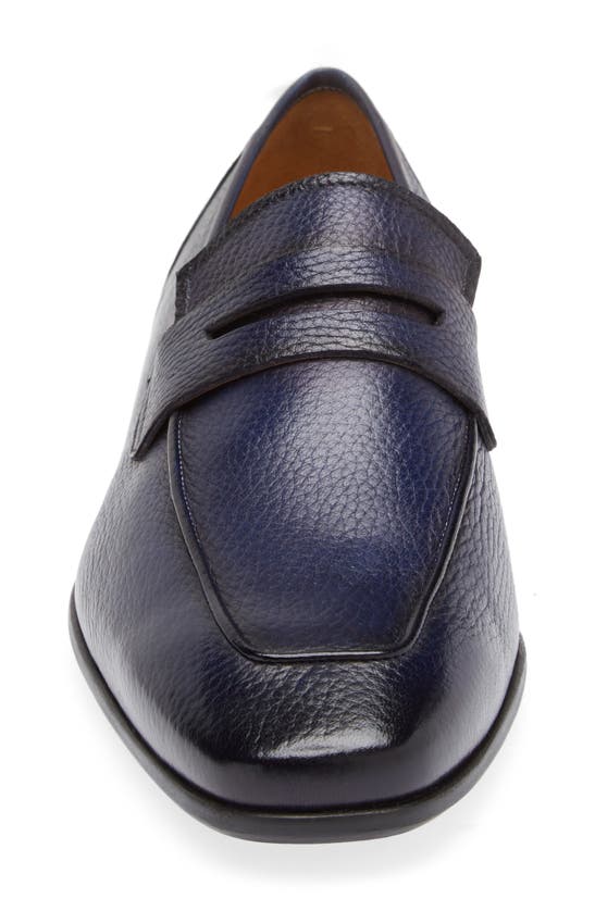 Mezlan Carver Penny Loafer In Blue