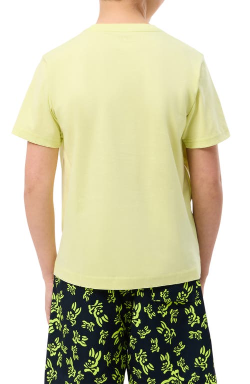 Shop Psycho Bunny Kids' Classic Pima Cotton Crewneck T-shirt In Luminary Green