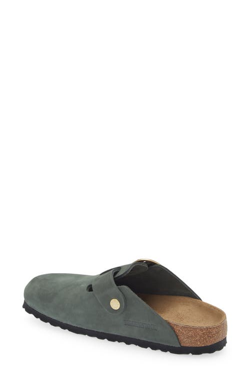 Shop Birkenstock Boston Big Buckle Clog In Thyme