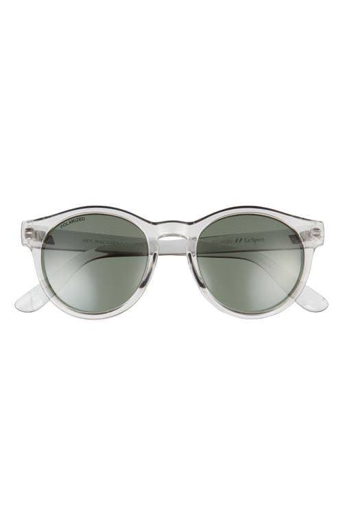 Le Specs Hey Macarena 50mm Round Sunglasses in Pewter