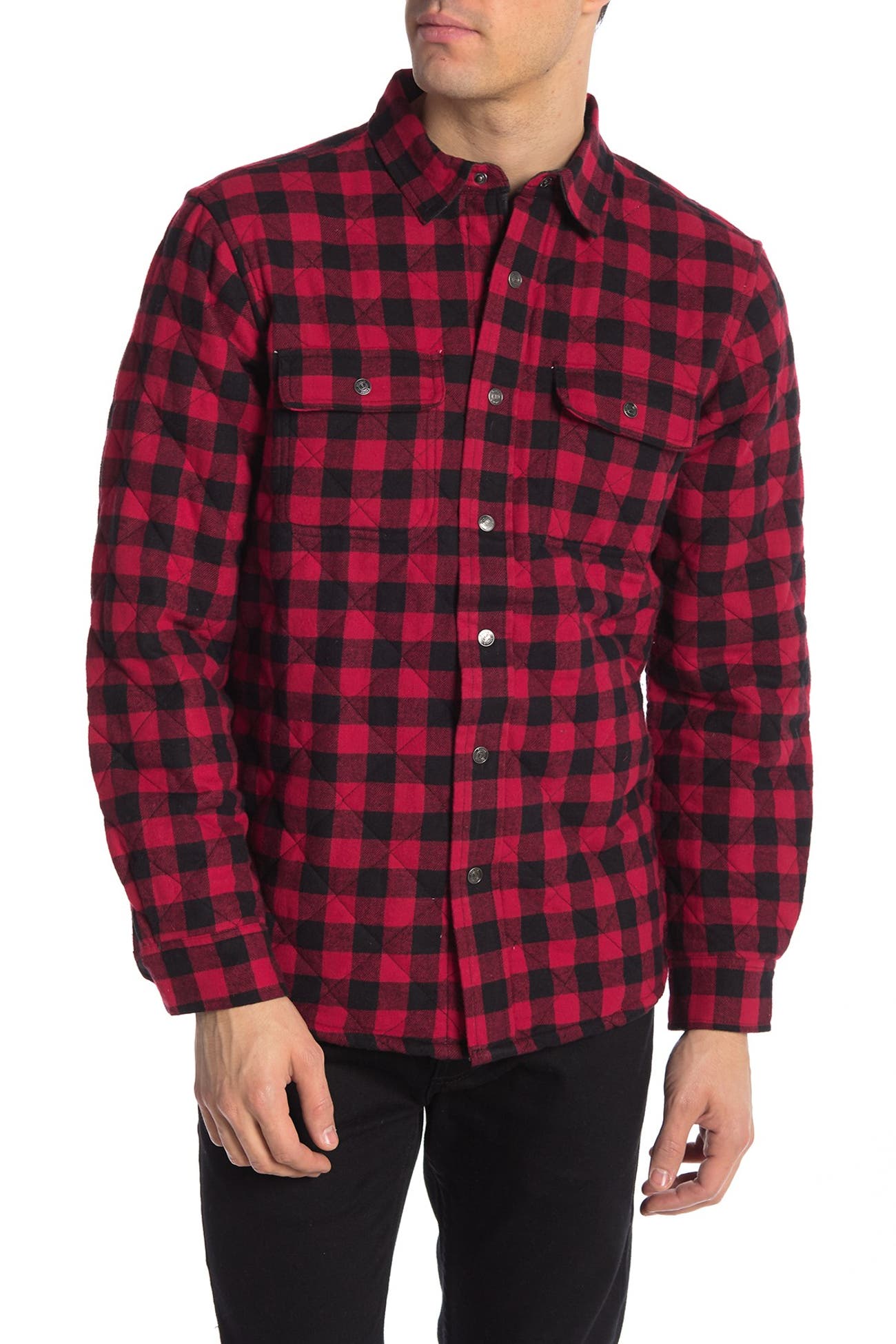 Tailor Vintage | Plaid Quilted Reversible Woven Shirt Jackets ...