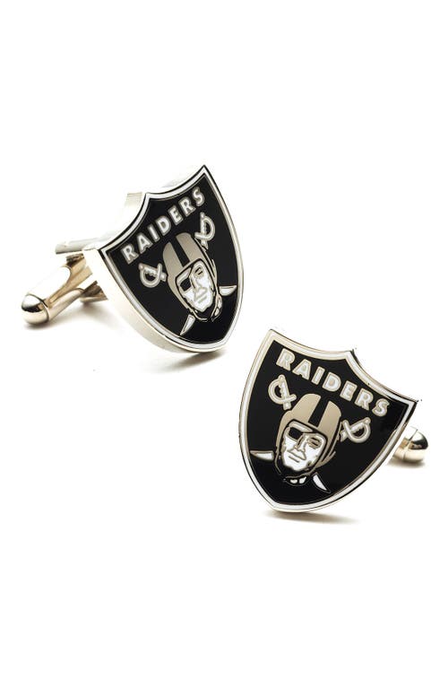 Shop Cufflinks, Inc . 'oakland Raiders' Cuff Links In Black/white/silver