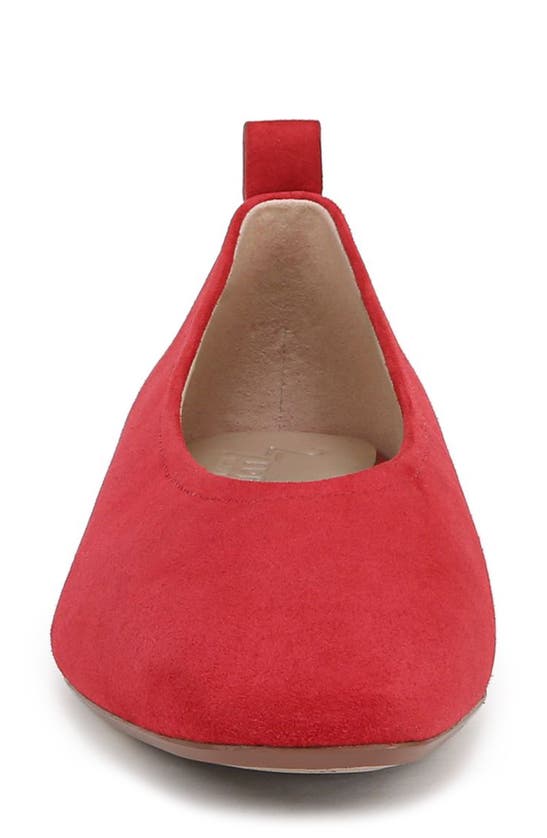 Shop Naturalizer Carla Flat In Crantini Red Leather