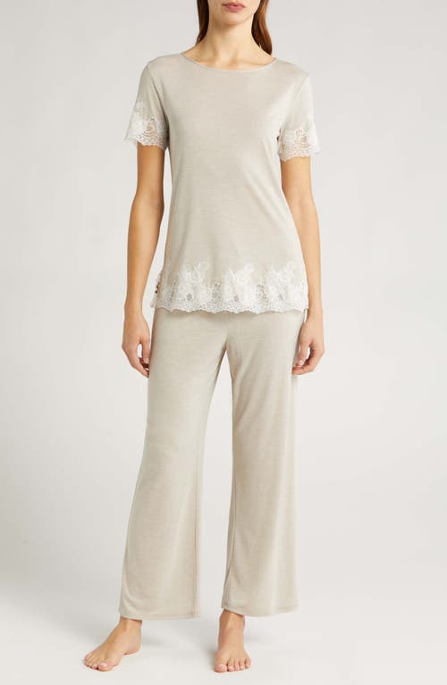 Luxe Shangri-La Pajamas in Cashmere W/Ivory