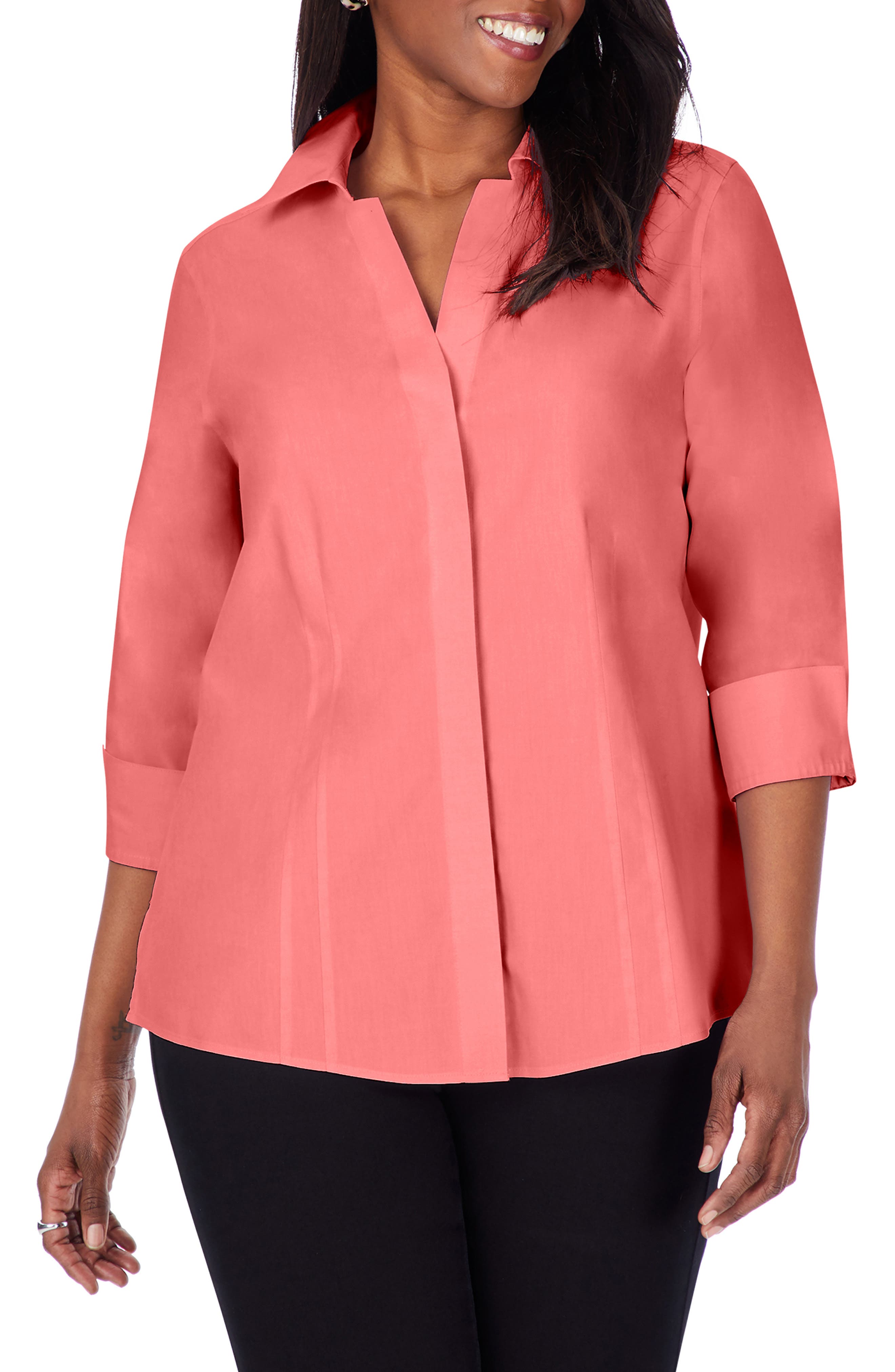 plus size red shirt
