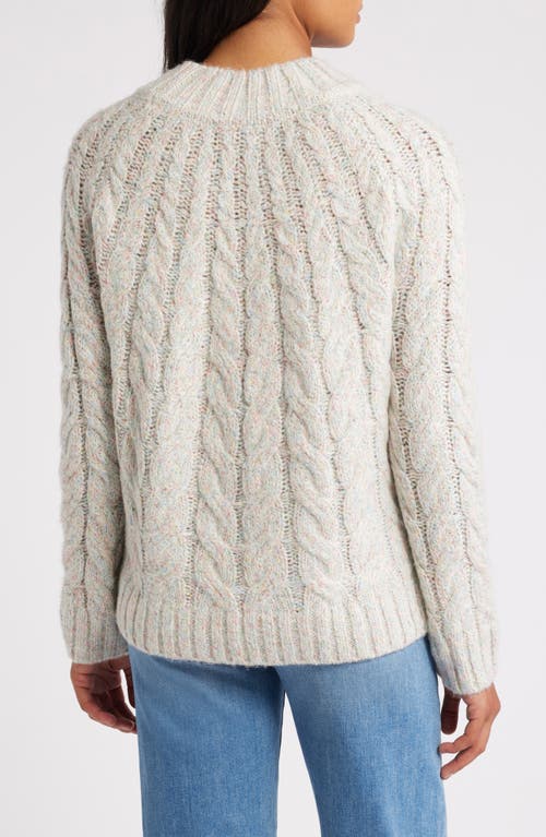 Shop Hatley Dylan Cable Stitch Sweater In Natural