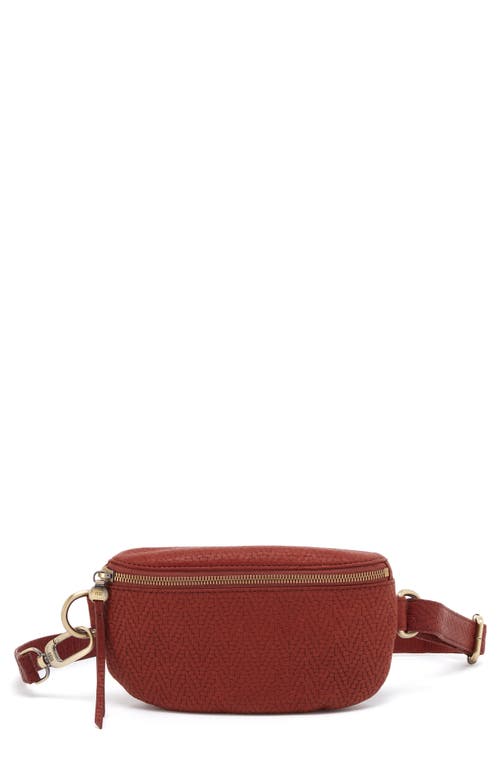 HOBO Fern Woven Leather Belt Bag in Tuscan Brown at Nordstrom