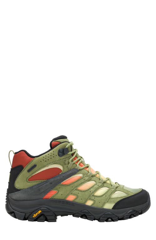 Merrell Moab 3 Vista Waterproof Mid Hiking Shoe In Mosstone