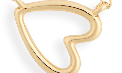 Leith Open Heart Pendant Necklace In Gold
