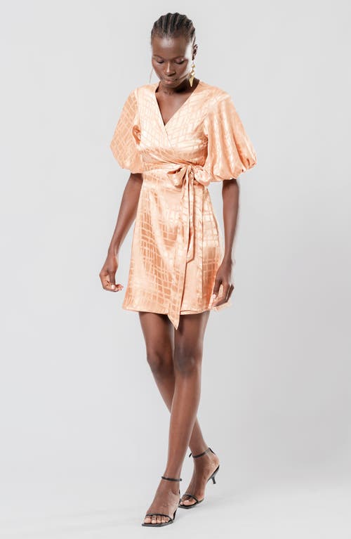 Diarrablu Yali Wrap Minidress In Gold