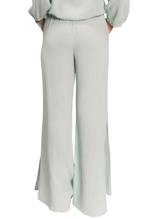 EVERYDAY RITUAL EVERYDAY RITUAL RILEY COTTON GAUZE SPLIT HEM PANTS