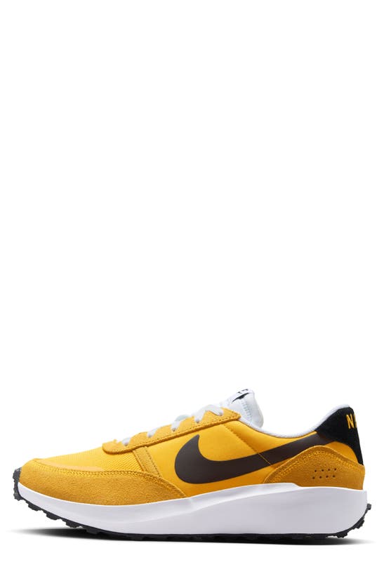 Shop Nike Waffle Debut Sneaker In Gold/ White/ Gold Leaf/ Black