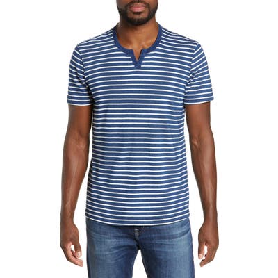 Mills Supply By Splendid Malibu Notch Neck T-Shirt, Blue