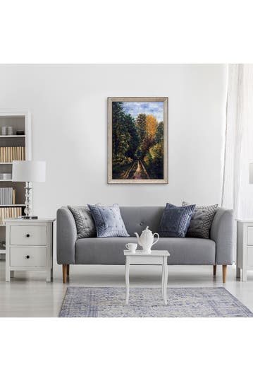 Art Wooded Path With Silver Luna Frame 28 X 40 Hautelook - 40 By 28 Picture Frame Art Wooded Path With Silver Luna Frame 28 X 40 Hautelook - 40 By 28 Picture Frame