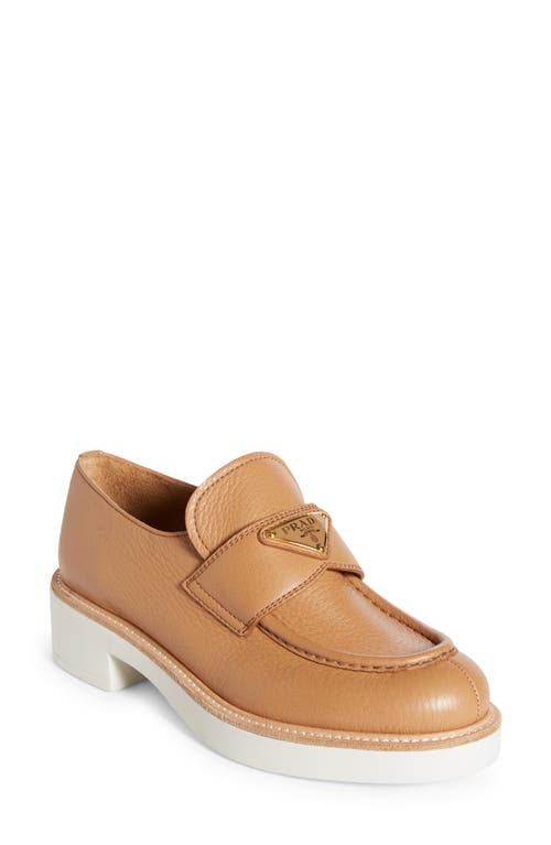 Prada Triangle Logo Platform Loafer at Nordstrom,