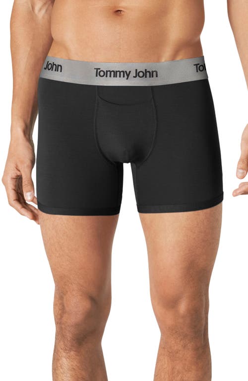 Tommy John 2-pack Second Skin 4-inch Boxer Briefs In Black