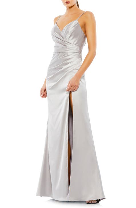 N/A Women's Evening Gown Formal Silver Evening Dresses Long