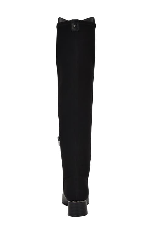 Calvin Klein Jotty Womens Faux Leather Zipper Over-the-knee Boots In Blk01