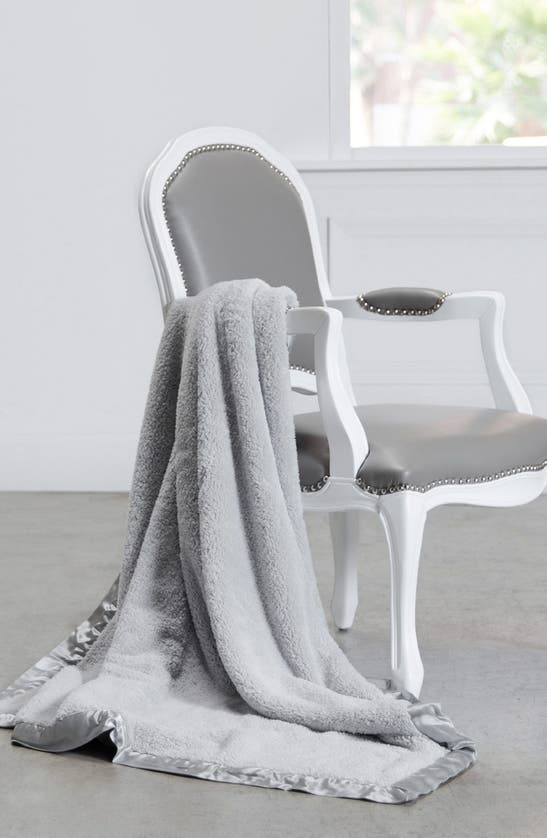 Shop Giraffe At Home Extra Large Chenille Throw In Silver