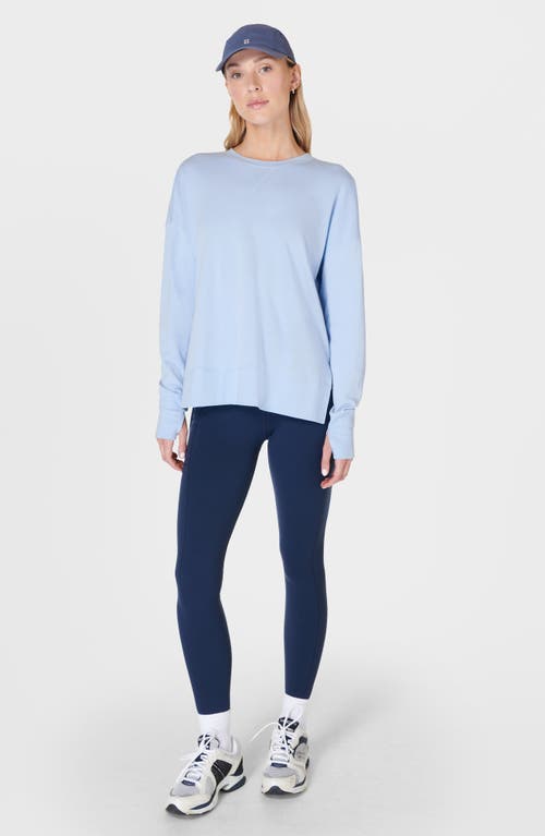 Shop Sweaty Betty After Class Sweatshirt In Breeze Blue