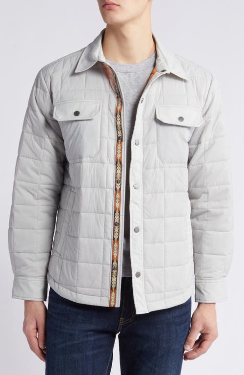 Shop Pendleton Arroyo Quilted Shirt Jacket In Fog