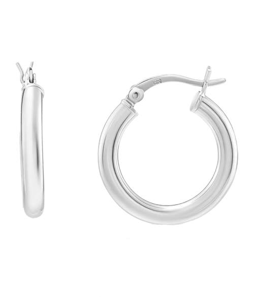 DONATELLO GIAN DONATELLO GIAN STERLING SILVER 3MM HOOP EARRINGS