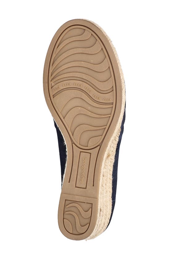 Easy Street Women's Jasper Super Flex Espadrille Sandals In Navy Thai Silk