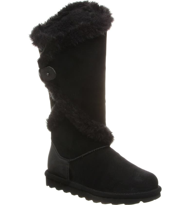 BEARPAW Sheilah Suede Tall Faux Fur Boot | Nordstromrack