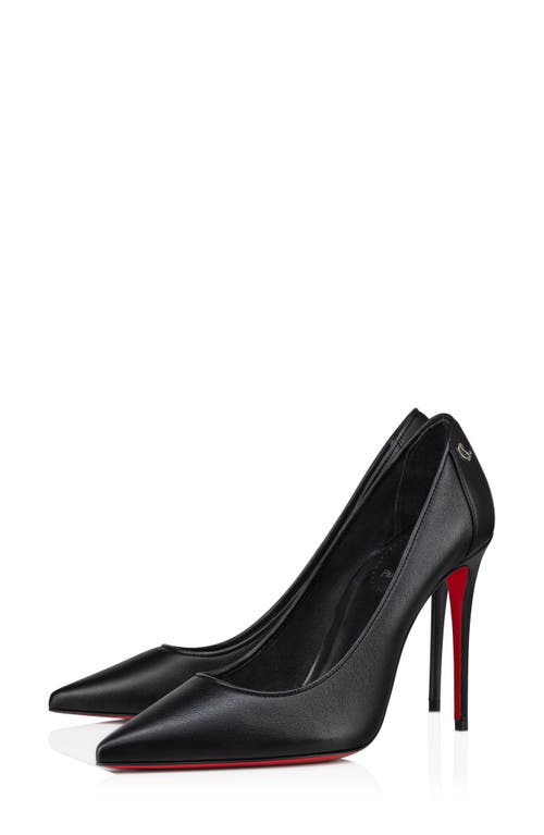 Shop Christian Louboutin Sporty Kate Pump In Black/lin Black