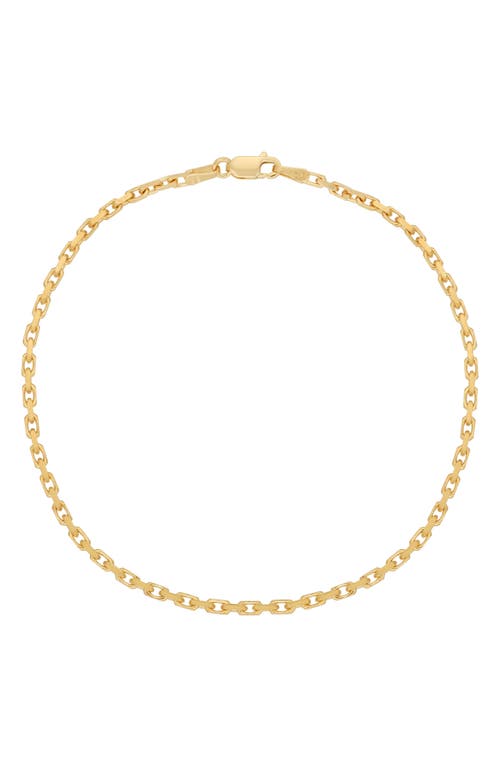 Bony Levy Men's 14k Gold Rolo Chain Bracelet in 14K Yellow Gold at Nordstrom, Size 8