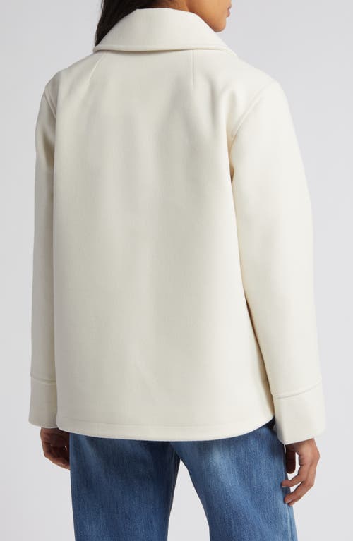 Shop Sam Edelman Patch Pocket Short Coat In Modern Ivory