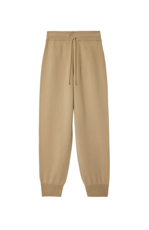 Burberry Wool-blend Track Pants In Sand