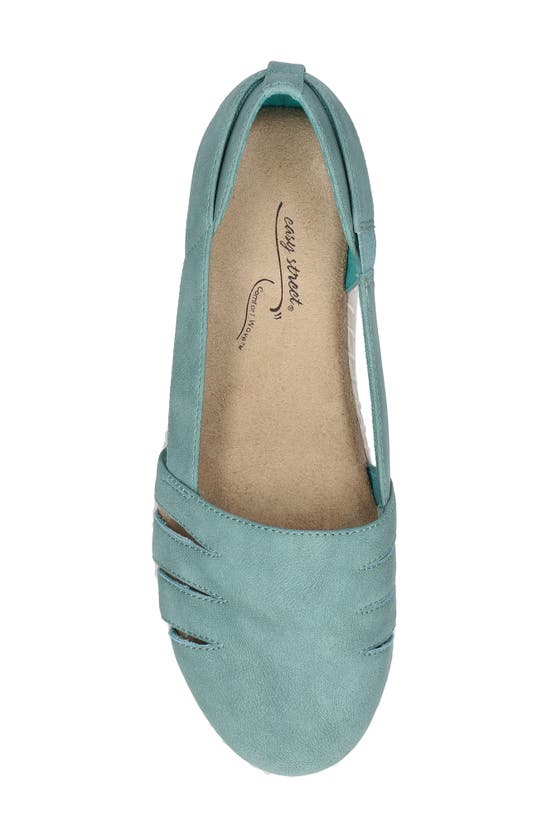 Shop Easy Street Bugsy Platform Sandal In Turquoise
