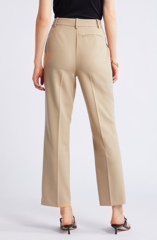 Nordstrom Bootcut Trousers In Tan Travertine