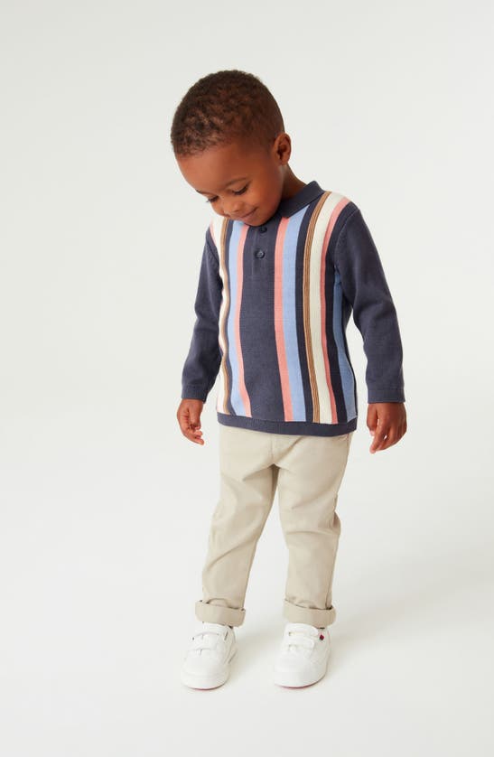 Shop Next Kids' Stretch Cotton Chino Pants In Natural