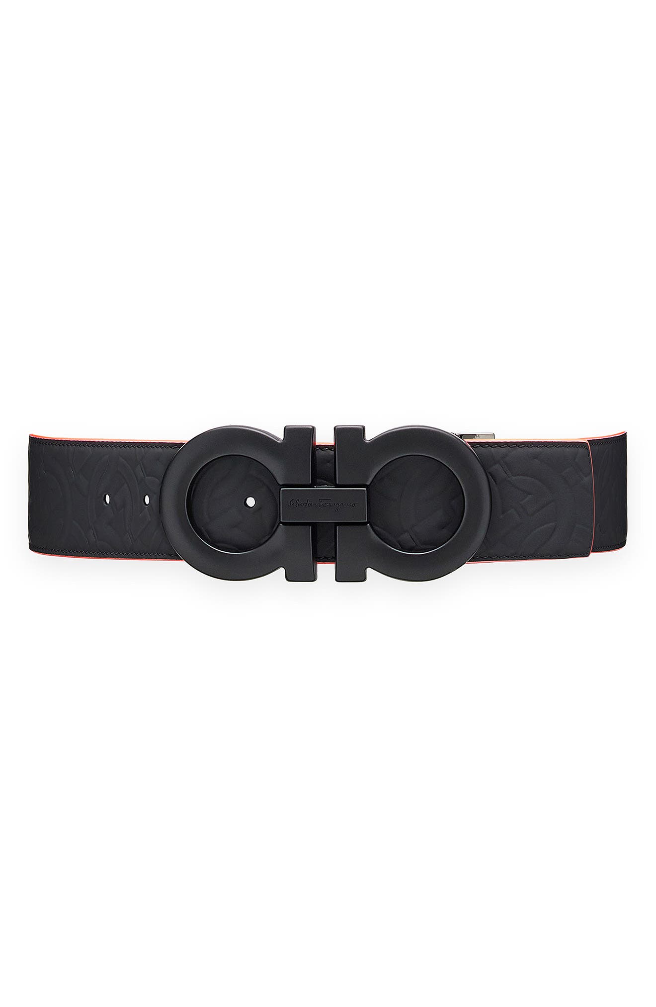 ferragamo red black reversible belt