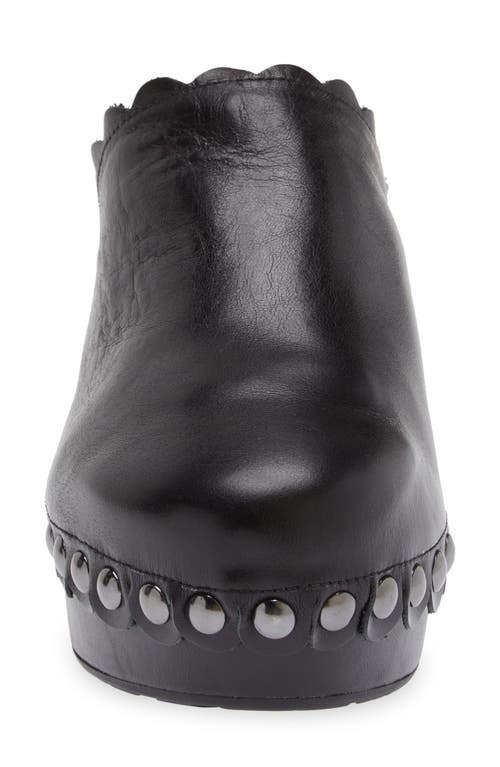 Chocolat Blu Genoa Platform Clog In Black Leather
