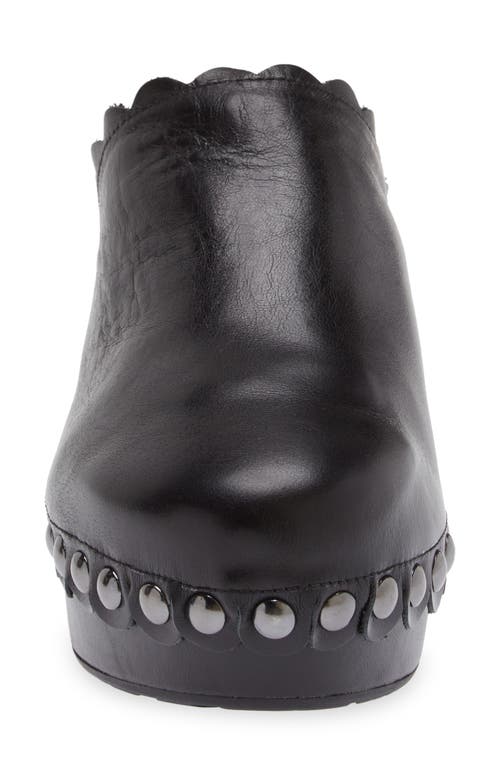 Shop Chocolat Blu Genoa Platform Clog In Black Leather