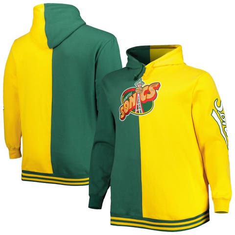 Seattle Supersonics Mitchell & Ness Team Script Head Coach Pullover  Sweatshirt - Green