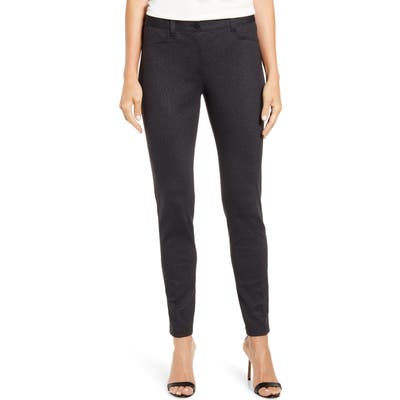 Anne Klein Zip Fly Leggings, Grey